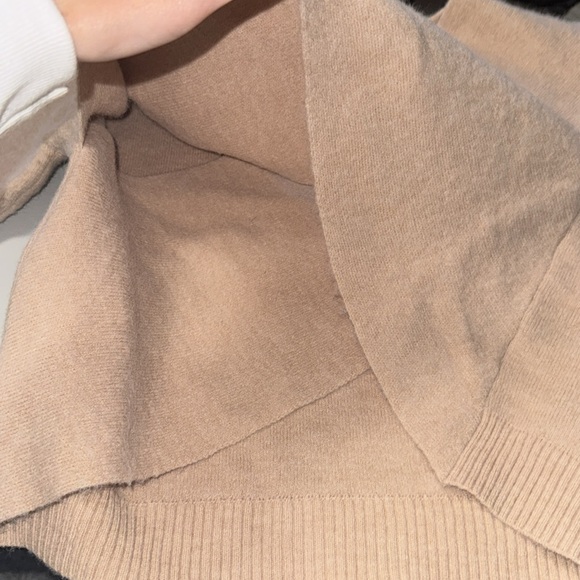 Tan ANDREE By Unit Cross Front Sweater - Size Medium - Picture 9 of 10